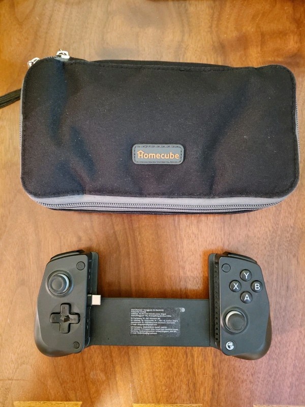 GameSir USB-C Mobile Phone Gaming Controller, Adjustable, Black w/ Case