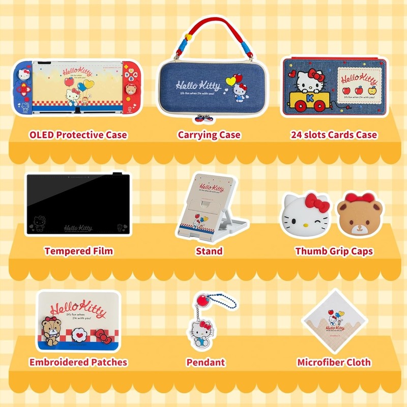 Complete Switch OLED Accessories Kit: 11 Items for Ultimate Protection & Style gallery