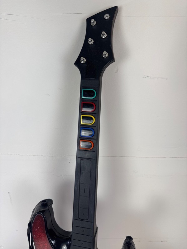 RedOctane PS2 PS3 Guitar Hero 5 Wireless Cherry Controller 95905.805 gallery