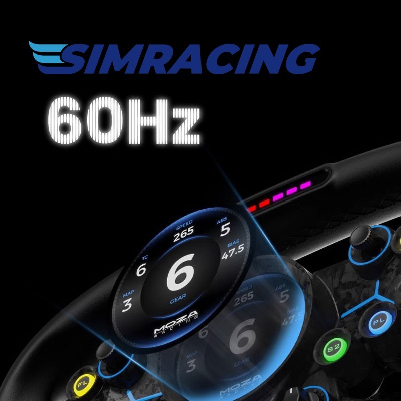 MOZA Vision GS 310mm Steering Wheel Racing Wheel+Adapter Box+Base Adapter gallery