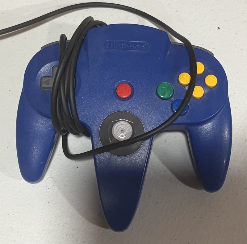 Authentic OEM Nintendo 64 N64 Video Game Controllers Blue