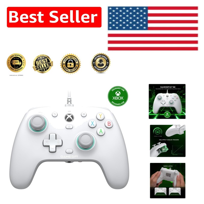 Ergonomic G7 SE Wired Controller for Xbox One and Windows 10/11 – 3.5mm Audio