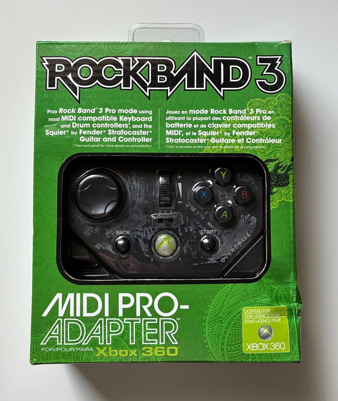 Rockband 3 MIDI PRO Adapter for Microsoft Xbox 360 Mad Catz – New in Box