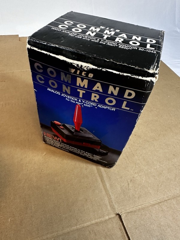 Atari 5200 Wico Command Control Joystick Controller Cable CIB 1983