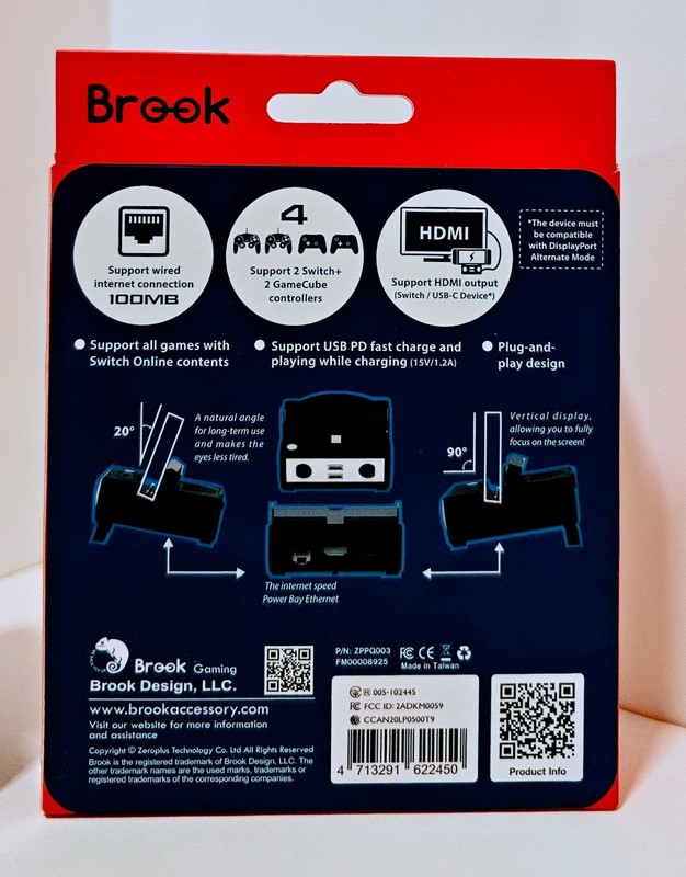 Brook PowerBay Ethernet Switch Dock + FREE RetroFighters Blade GC Bundle gallery