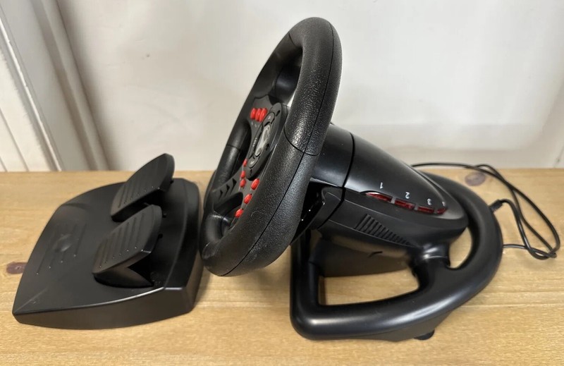 SUBSONIC SA5426 Racing Wheel Universal w Pedals Playstation PS4 PS3 PC XBOX ONE gallery