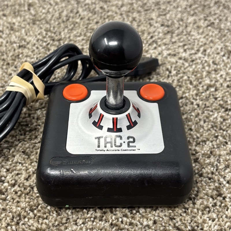 Suncom TAC-2 Joystick Controller ATARI 2600 + Commodore 64 Tested Working gallery