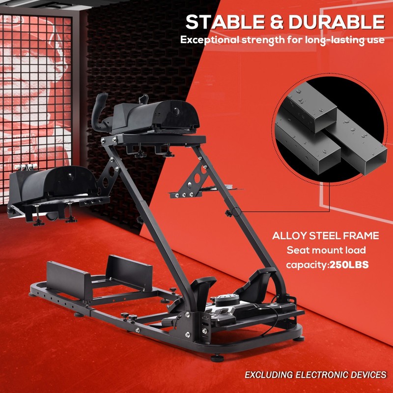 Supllueer Flight & Racing Simulator Cockpit Stand Fits Logitech X52 X56 Saitek gallery