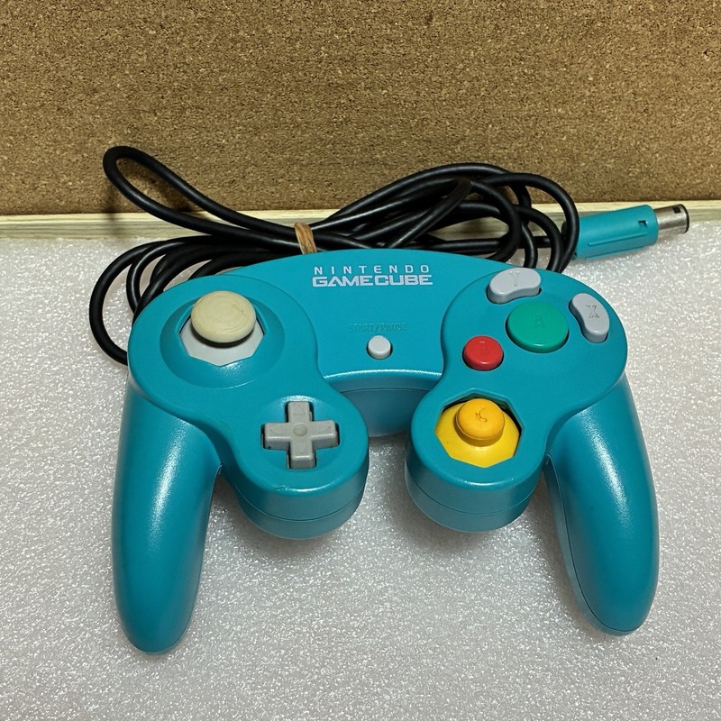 Nintendo Gamecube Official Controller Emerald Blue DOL-003 from Japan