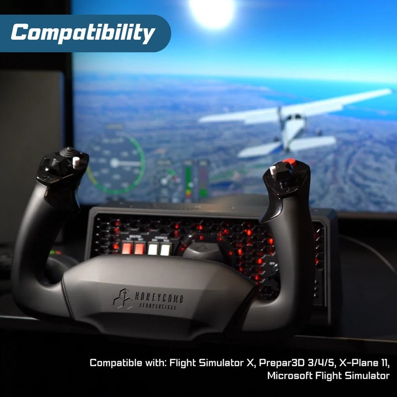 Honeycomb Alpha Flight Controls Yoke with Bravo Throttle Quadrant Bundle gallery