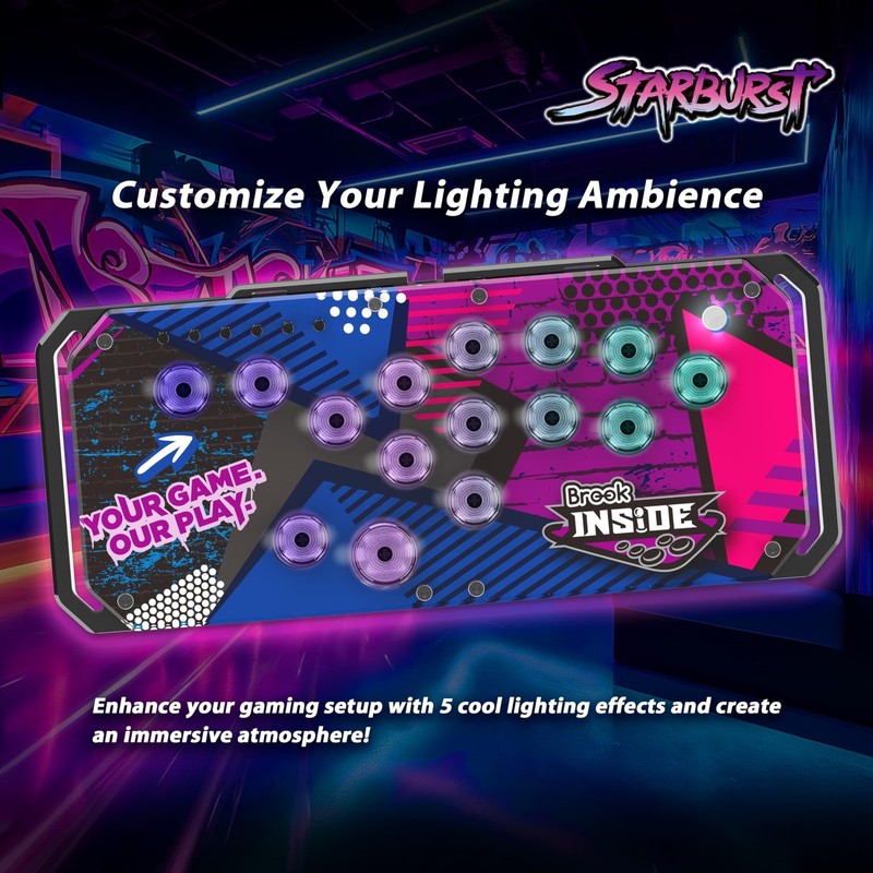 Brook Fighter Starburst All-Button Arcade Controller for PS5, PS4, Xbox Serie... gallery