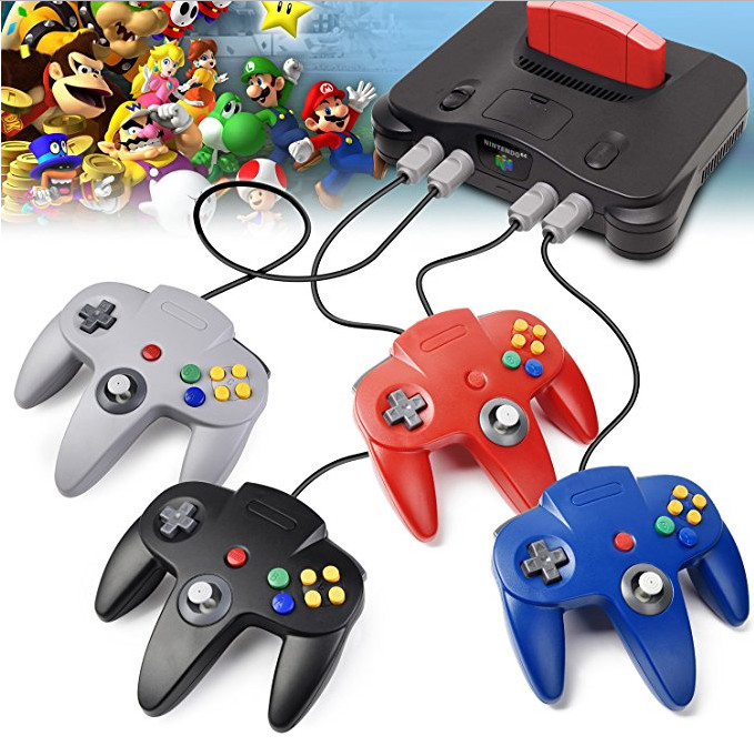 New Wired Controller Joystick Compatible With Nintendo 64 N64 Video Game Console gallery