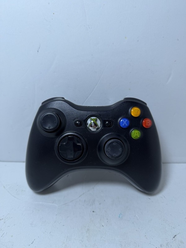 Microsoft Xbox 360 Wireless Controller Black model 1403 Tested