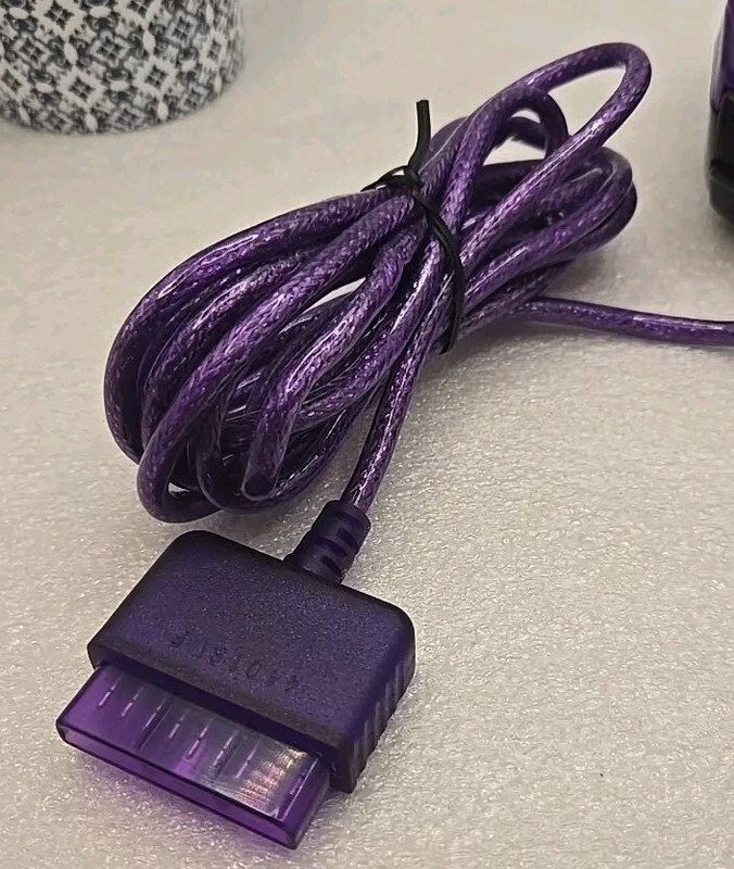 Vintage PlayStation 2 (PS2) Mad Catz ~ Dual Force 2 Pro ~ Purple Controller EUC gallery