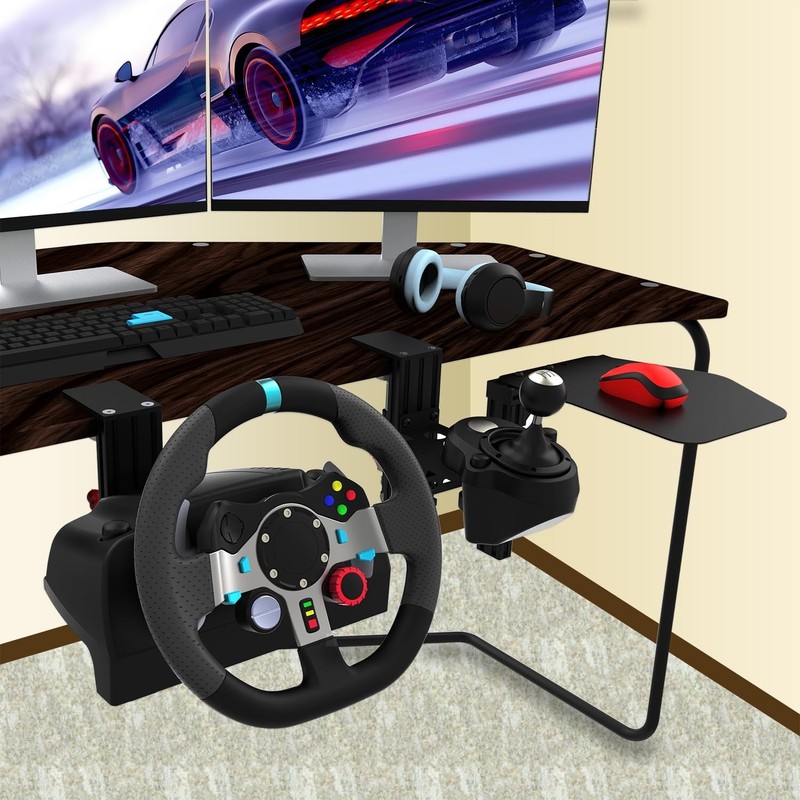 Universal Desk Mount Clamp for Sim Racing Wheel Stand & Shifter - Compatible wit gallery