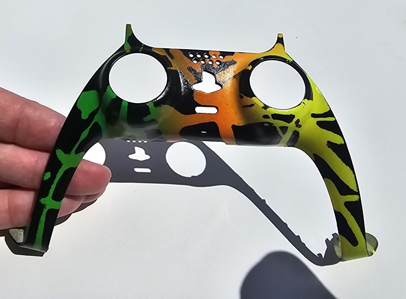 PS5 Controller Faceplate CUSTOM Citrus Orange, Yellow, Green and BLACK