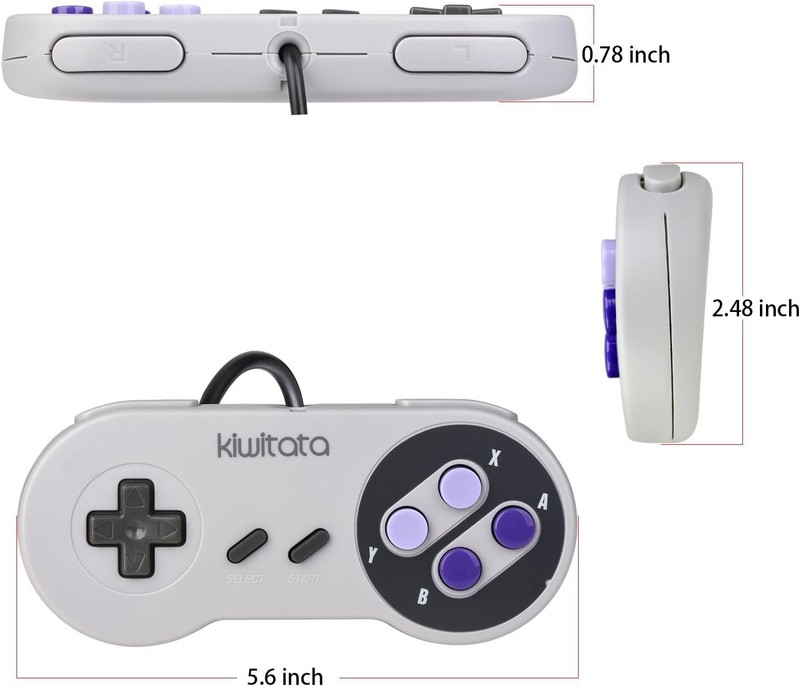 Classic SNES USB Game Controller Set - Perfect for Raspberry Pi & PC Gamers gallery