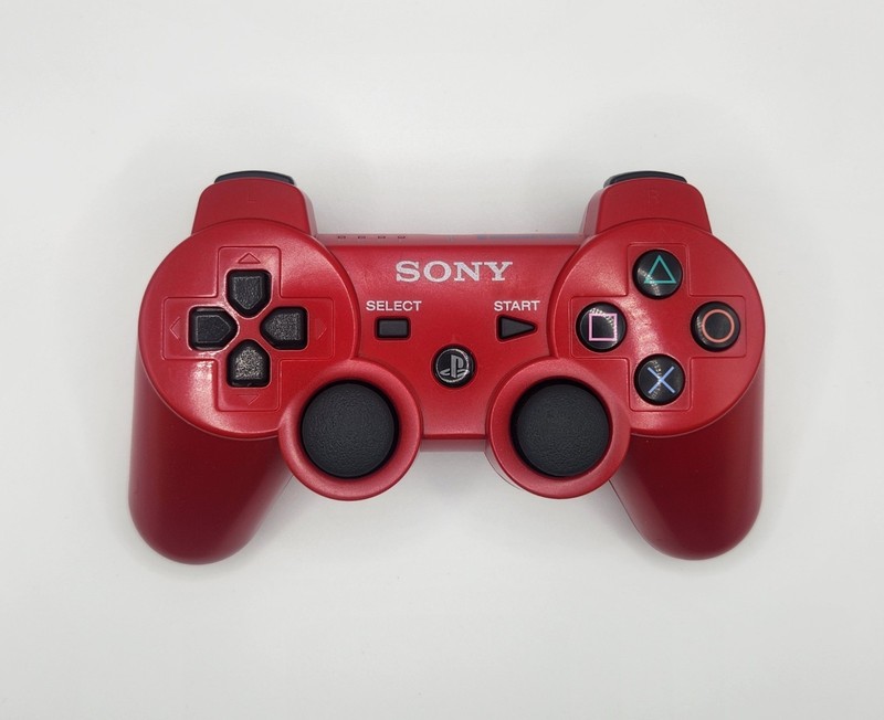 OEM Sony Playstation 3 PS3 controller Red Clean & Working