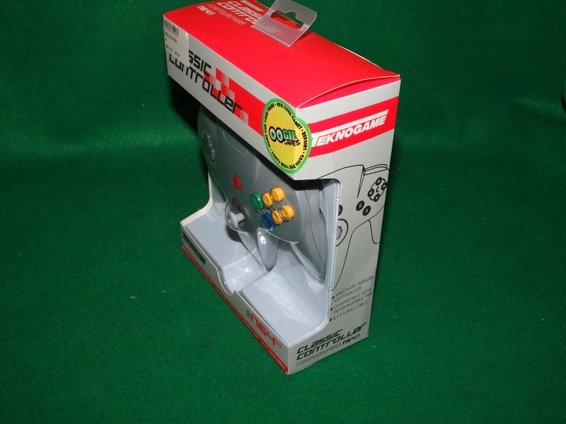 Teknogame N64 Classic Controller Smoke Gray Wired Joystick Nintendo 64 Open Box gallery