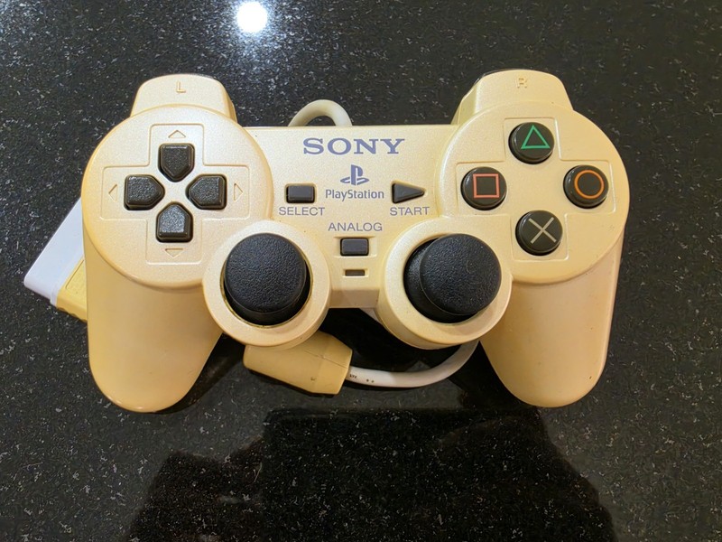 Sony OEM PlayStation 2 Dualshock 2 Ps2 Controller Pearl White SCPH-10010 Read