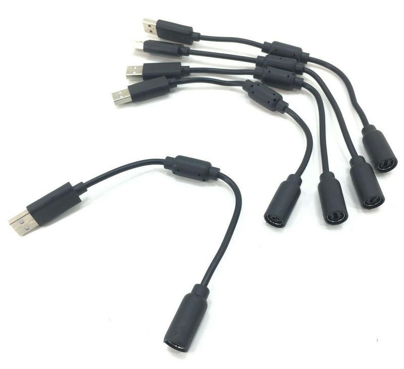 5X pcs Breakaway Cable USB Wired Adapter for XBOX XPLORER ROCK BAND GUITAR HERO