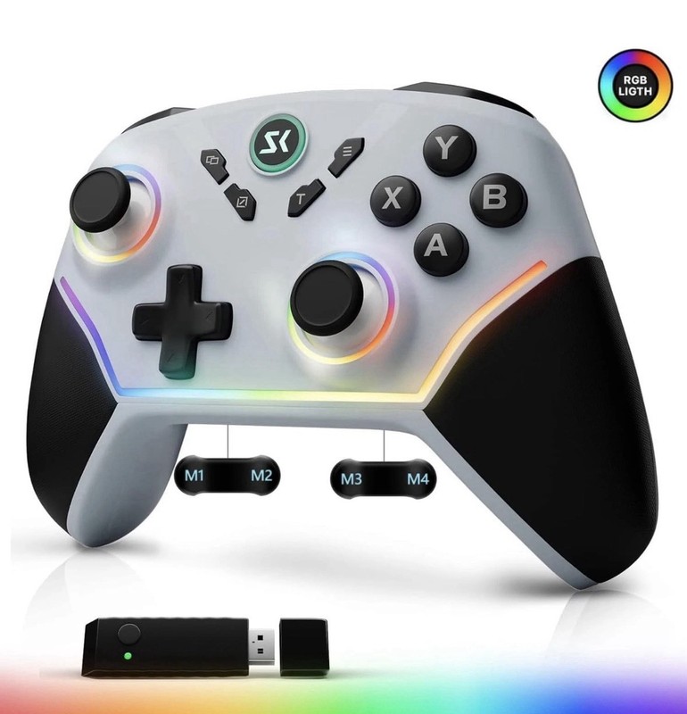Wireless PC Controller with Hall Effect Joysticks & Triggers,