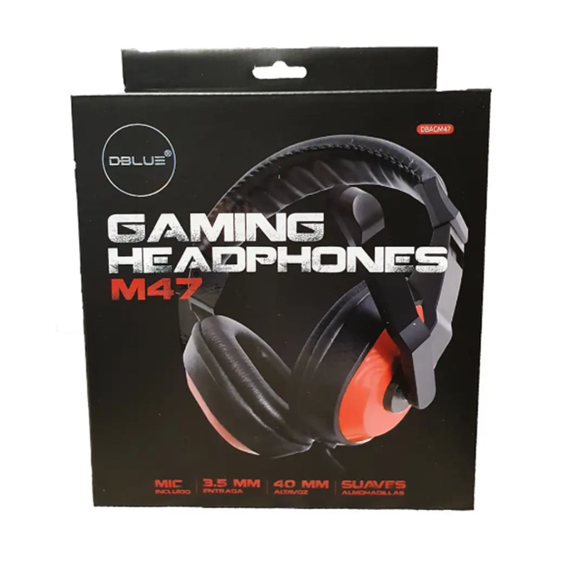 Audifono Gamer Microfono DBLUE 47R Rojo