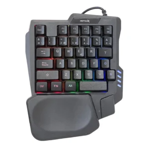 Teclado Gamer Retroiluminado Reptilex Una Mano Rx0056