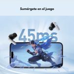 Audfonos Gamer Bluetooth TWS Luces LED Baja Latencia TG16 Blanco