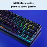 Teclado COUSO CX23 60% compacto vista superior